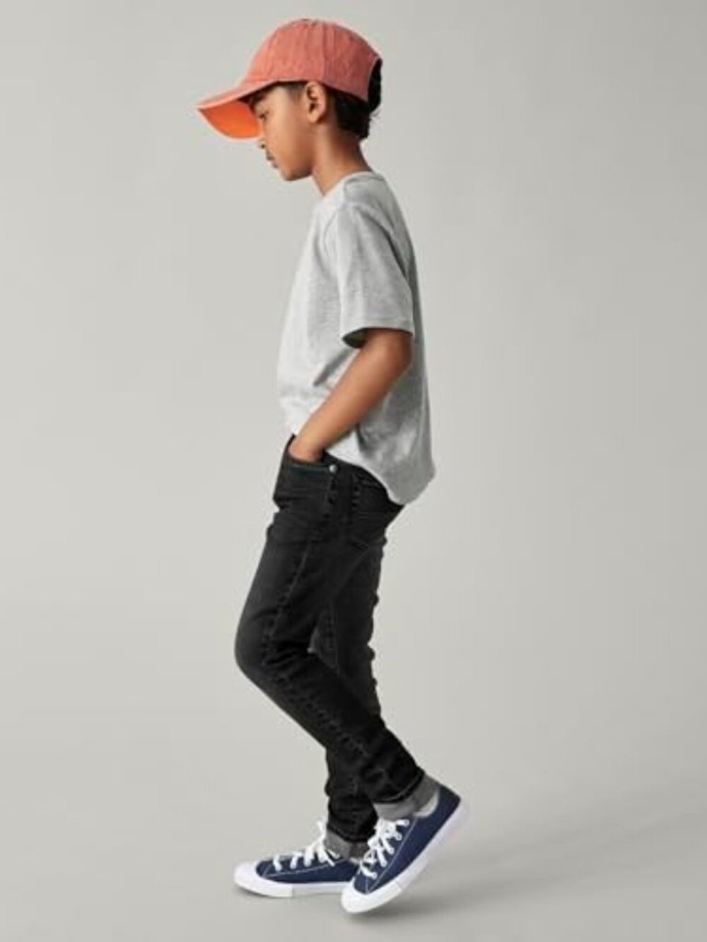 NWT New The Children’s Place Boys Skinny Black Jeans Size 8